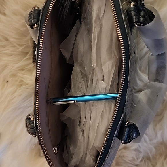 Brahmin large Duxbury satchel. Petrol Ombre. Never used or carried